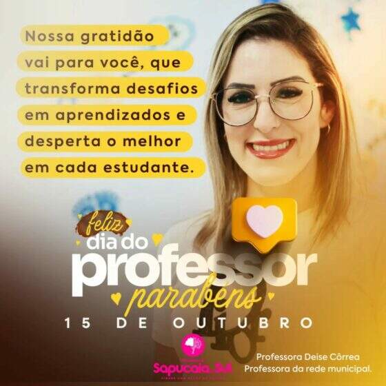 FELIZ DIA DOS PROFESSORES