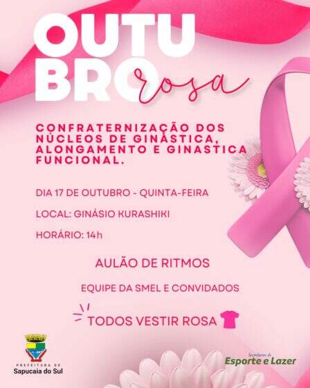 AULÃO DE RITMOS OUTUBRO ROSA