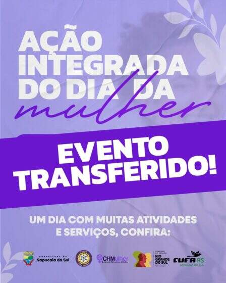 EVENTO SERÁ TRANSFERIDO